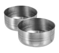 LALADEFIEE Couvercles Acier Inoxydable pour Shaker Cocktail 2 Pièces Adaptés aux Barmans Accessoire Bar Solide et Réutilisable 1.65X1.65X0.71In
