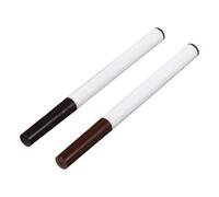 LALADEFIEE Crayon à Sourcils Waterproof 2pcs Stylo à Sourcils à Quatre Pointes en Plastique, Ultra Fin et Résistant aux Bavures, pour Débutants et Maquillage Naturel