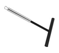 LALADEFIEE Crêpière de T en Acier Inoxydable et Nylon Ustensile pour Crêpes et Pancakes Outil Cuisine pour Étaler Pâte Accessoire Pratique pour Cuisson Maison