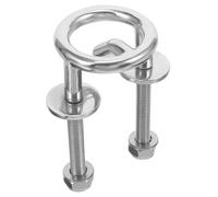 LALADEFIEE Crochet de Bateau en Acier Inoxydable 62mm pour Remorquage de Ski Nautique, Solide et Adapté aux Yachts Fixation sur Tableau Arrière Argenté