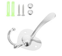 LALADEFIEE Crochet Mural en Alliage sans Perçage, 3 Crochets Pratiques pour Porte-manteau, Résistant la Corrosion, Maison et L'hôtel, Support Mural Multi-usage pour Manteaux et Chapeaux