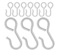 LALADEFIEE Crochets Métalliques J 23 MM Lot de 10, Fixation pour Housses et Coussins de Siège Auto, pour Maintien Stable et Organisation Voiture