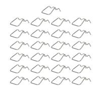 LALADEFIEE Crochets Simples en Acier Inoxydable 25 Pièces pour Panneau Perforé Faciles à Installer, pour Organiser Outils et Câbles Mur à Grille