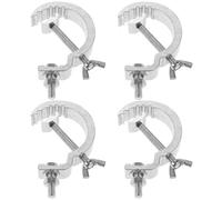 LALADEFIEE Crochets Suspendre pour Éclairage de Scène en Métal Argenté 17mm Larges, 4 Pièces, Forte Capacité de Charge, Pince Professionnelle pour Truss et Projecteurs
