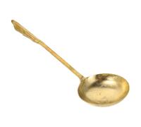 LALADEFIEE Cuillère Laiton pour Peinture Sucre Artisanale Chinoise Ustensile de Cuisine pour Festivals Artistes de Rue Mélange pour Café Thé et Desserts