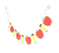 LALADEFIEE Dessin Au Crayon Apple Fleurs Décor Pour Bannière Premier Jour D'École Conseil Jolie Fête À L'École Fournitures De Rentrée Scolaire Guirlandes Au Crayon Apple