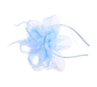 LALADEFIEE diadème de noce couvre-chef cocktail couvre-chef de thé soins de la peau fascinateurs groupe pilulier pillulier casque fascinateur pour mariage clip fascinateur la plume Sky-blue