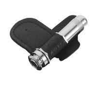 LALADEFIEE Douille Prise Jack Guitare 6,35 Mm Fileté en Aluminium 30 Mm avec Manchon Polyuréthane Anti-poussière, Accessoire Protection pour Basse Acoustique et Guitare Électrique, Pièces