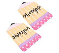 LALADEFIEE Drapeaux de Jardin Rentrée Scolaire, 2 Pièces en Polyester Résistant aux Intempéries, Pliables, Décorations Extérieures pour Espaces Scolaires et Fêtes