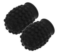 LALADEFIEE Drumstick Head Covers Silicone 2pcs Noir for School Teaching and Extend Drumstick Lifespan