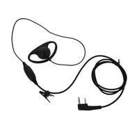 LALADEFIEE Écouteur Interphone Filaire Noir Crochet, PU, Fonction Mains Détachées et Conversation Privée, pour Environnements Bruyants