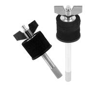 LALADEFIEE Empileur de Cymbales Solide en Alliage Noir, Accessoire Polyvalent Double Couche pour Support de Batterie, Facile à Nettoyer, Lot de 2 Set de Set de Pièces pour Petits Cymbales