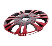 LALADEFIEE Enjoliveur de Roue Rouge PP Résistant Protège Éclaboussures Cache Moyeu Voiture Compatible Multi-modèles