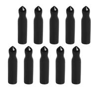 LALADEFIEE Ensemble de 10 Capuchons en Caoutchouc Noir pour Becs Verseurs de Bouteilles d'alcool, Anti-poussière et Faciles à Ranger, pour Bars et Caves