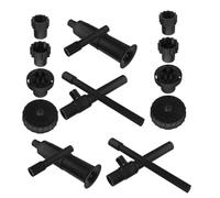 LALADEFIEE Ensemble De 2 Micro Buse de Fontaine en Plastique Noir, Lot de Set de