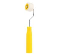 LALADEFIEE Ensemble de 2 Rouleaux à Peinture Mini Taille en Laine Véritable Poignée Ergonomique, Accessoires pour Peinture Murale et Travaux de Finition