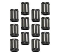 LALADEFIEE Ensemble de 50 Roulements à Aiguilles Radiaux 3×5×7 Mm Noirs, Cage Plate, Rouleaux en Plastique Trempé Haute Résistance, Palier Industriel pour Charge Dynamique Élevée et Usages