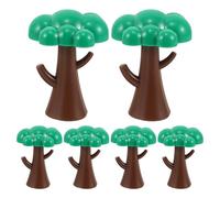 LALADEFIEE Ensemble De 6 Arbres pour Maquettes De Trains Et De Jardins Comprenant des Modèles Réduits D'Arbres Verts des Accessoires pour Trains Miniatures Et des Maquettes