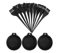 LALADEFIEE Ensemble de Coloration Capillaire 3 Pièces Bol Mélangeur Pliable Pinceau à Teinture et Peigne Applicateur Portable Kit Professionnel pour Salon et Usage Maison pour Mèches et