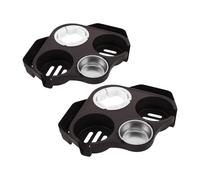 LALADEFIEE Ensemble Porte-Tasses à thé et cendrier - Organisateur de collations pour Table de mah-Jong - Plateau pour Pied de Microphone, café, Sodas et jus de Fruits.