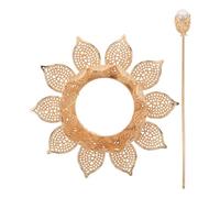 LALADEFIEE Épingle à Cheveux Lotus Chinoise Ancienne, Bâtonnet à Cheveux pour Chignon, Alliage, Or, Fleur de Lotus, Cosplay, Festivals, Mariage, pour Femmes et Filles