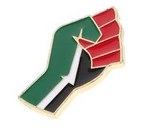 LALADEFIEE Épinglette Drapeau Palestinien En Métal Robuste, Pin's Patriotique Poing Levé, Accessoire Polyvalent Pour Paquet à Dos, Casquette Et Vêtement, Finition Émail Solide, Taille Standard