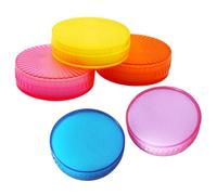 LALADEFIEE Éponges à compter l'argent en éponge et plastique cylindrique, Lot de 5 humidificateurs antidérapants pour doigts, outils pour manipulation de documents en Couleur Aléatoire