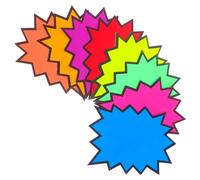 LALADEFIEE Étiquettes Utilisation Polyvalente 80 Vierges en Papier Design Fluorescent Unique et Étiquetage Rapide de Vente Détail pour Supermarchés et Expositions