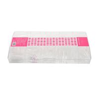 LALADEFIEE Faux Ongles Trapézoïdaux Transparents en Plastique Taille Complète 0-9 1 Boîte 24 Pièces Extensions Légères pour Manucure Professionnelle Conseils pour Ongles Longs et