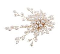LALADEFIEE Femmes Vintage Élégante Accent en Perle, Accessoire de Mode en Plastique Design Unique, pour Robe de Soirée ou Mariage