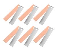 LALADEFIEE Feuilles D’Électrode Cuivre et Zinc 6 Paires pour Batterie Fruits Fourniture Scientifique pour Expérience Électrochimique Éducative Matériel Pédagogique pour Kit Scientifique