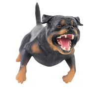 LALADEFIEE Figurine de Chien Rottweiler pour Décoration de Bureau Modèle Réaliste pour Garçon Fille Ornement Animal de Table Cadeau Éducatif et Collection