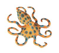 LALADEFIEE Figurine Pieuvre Simulation Décor Vif Modèle Éducatif Bleu Ornement Océanique Réaliste pour Chambre et Crèche Modèle Plastique