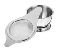 LALADEFIEE Filtre à Thé à Mailles Fines avec Support Infuseur de Thé Inox pour Maison et Bureau Tamis Entonnoir Acier Inoxydable pour Infusion et Filtration