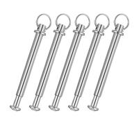 LALADEFIEE Fixations Acier Inoxydable pour Ventilateurs Pliants Portatifs 5 Ensembles Rivets et Écrous 20 MM Accessoires de Réparation Faciles à Installer