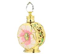 LALADEFIEE Flacon Cosmétique Verre Rose pour Huiles Essentielles Parfum Rechargeable Étanche et Voyage et DIY