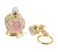 LALADEFIEE Flacon Parfum Mini Rechargeable Verre avec Zinc Alliage Bouteille Vide Portable pour Voyage et Huiles Essentielles Étanche et Léger