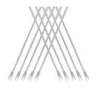 LALADEFIEE Fourchettes à Huitre Outil Fruits de Mer Multifonction Set de 10 en Acier Inoxydable Argenté pour Casser Noix et Déguster Crustacés, Ustensiles Cuisine Pratiques