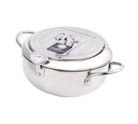 LALADEFIEE Friteuse Domestique avec Thermomètre et Poêle Profonde Compatible Cuisinière Induction et Gaz Cuisson Contrôlée