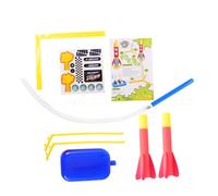 LALADEFIEE Fusée Pneumatique pour Garçon Fille Lanceur Air Réglable Extérieur Créatif EVA Lanceur Espace Stable pour Garçon et Fille Activité Ludique Portable