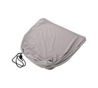 LALADEFIEE Housse de Clavier de Piano Électronique Extensible en Tissu Gris Élégant, Protection Anti-poussière Couverture Complète et Pliable pour Piano Électrique 61 Touches