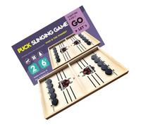 LALADEFIEE Jeu De Société D’échecs Catapult Slingpuck en Bois pour Garçon Et Filles Petit Format Jouet Éducatif Interactif Familial Jeu De Bataille sur Table