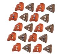 LALADEFIEE Jouets de Caca Intéressants 20 Pièces Faux Caca Réaliste à Presser Jouets Sensoriels pour Garçon et Filles et Adultes Accessoires de Fête Soulagement du Stress PVC