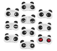 LALADEFIEE Kawaii Panda en Peluche pour Sommeil, Cache-yeux Doux en Coton Bande Élastique, Confortables et Faciles à Porter pour Siestes et Contemplation