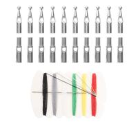 LALADEFIEE Kit 10 Perles Métalliques Argentées pour Parapluie Pliant, Embouts de Réparation 3,6 MM pour Baleines, Accessoires Perles de Queue Inversée, Adapté pour Usage Extérieur et Camping