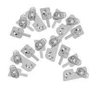 LALADEFIEE Kit Complet de Ressorts de Batterie AA Installation Facile en Acier Inoxydable Nickelé Argenté, Conversion et Négative 5 Sets pour Compteurs de Gaz et Débitmètres