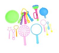 LALADEFIEE Kit de Baguettes à Bulles Plastique Colorées avec Plateau Souffleur de Bulles Sécurisé pour Garçon Fille Activités Extérieures Anniversaire et DIY Couleur Couleur Aléatoire