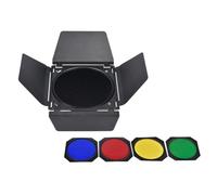 LALADEFIEE Kit de Barrière Lumineuse à Accessoire Élégant en Alliage Filtre Couleur Facile à Retirer pour Lampe de Photographie pour Flash et -Jour