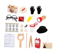 LALADEFIEE Kit de Détective pour Garçon et Filles 1 Set - D'imitation Outils de Détective, Accessoires de Jeu de Rôle, Plastique Solide, pour Jeu D'espionnage et Activités D'enquête