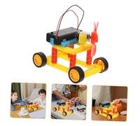 LALADEFIEE Kit Éducatif Garçon Fille DIY Voiture à Énergie Éolienne Stem Scientifique pour Apprentissage et Expériences Scolaires Matériel de Montage pour Projets Créatifs Couleur Aléatoire